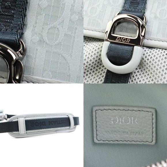CHRISTIAN DIOR Shoulder Bag PARLEY Collaboration Nylon Mint Gray Men's 99909g - Picture 4 of 5